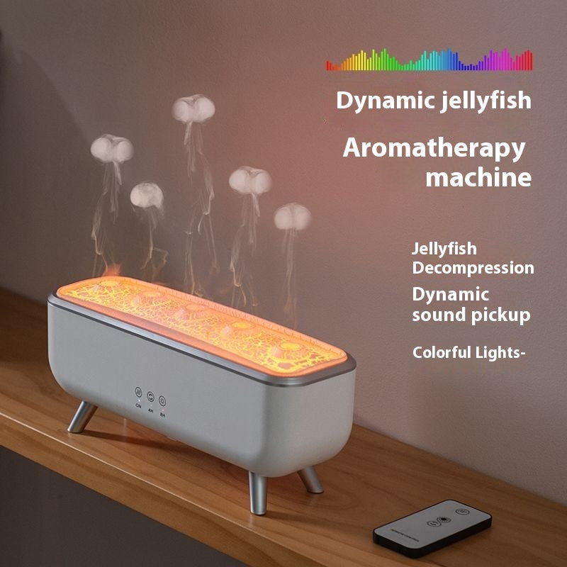 Diffuseur Ultrasonique Jellyfish – Anneaux de Fumée, Lumières Dynamiques & Capteur Sonore
